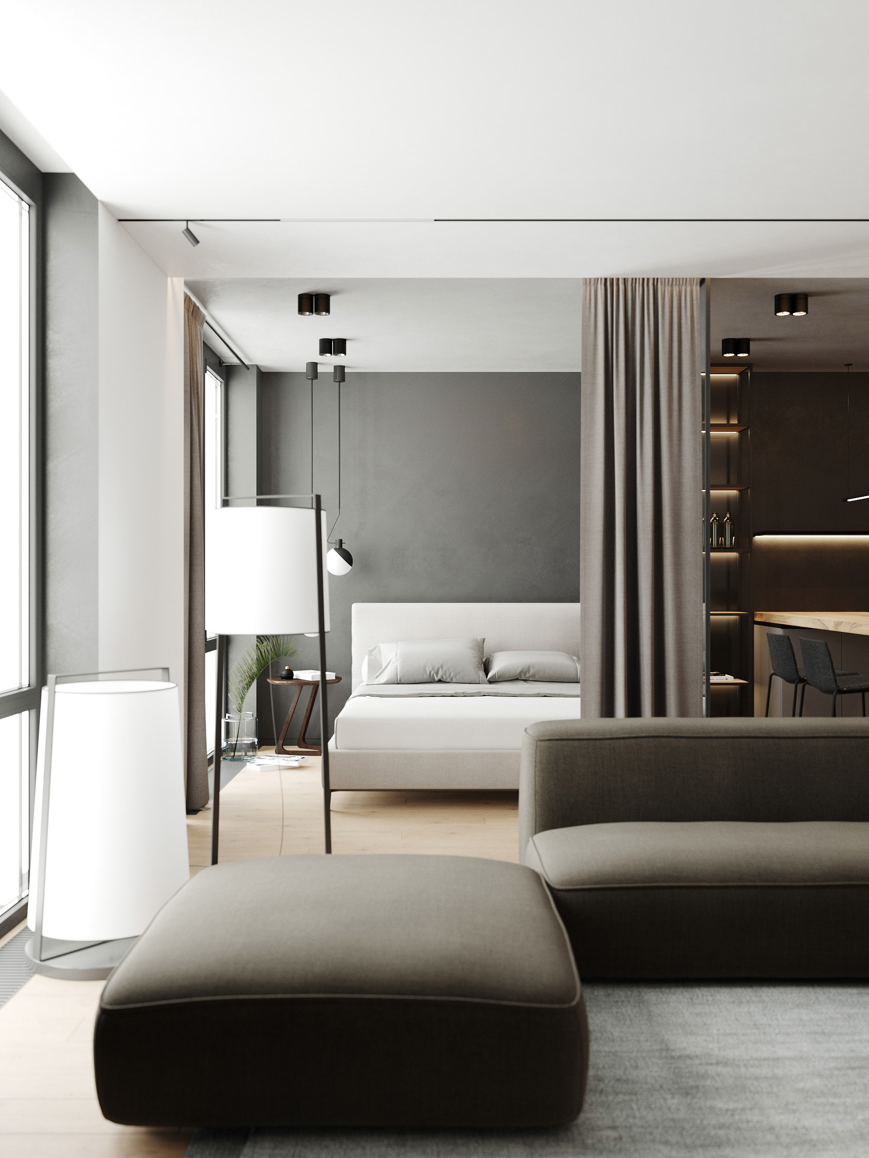 高级黑色系公寓设计 演绎时尚都市风!-4