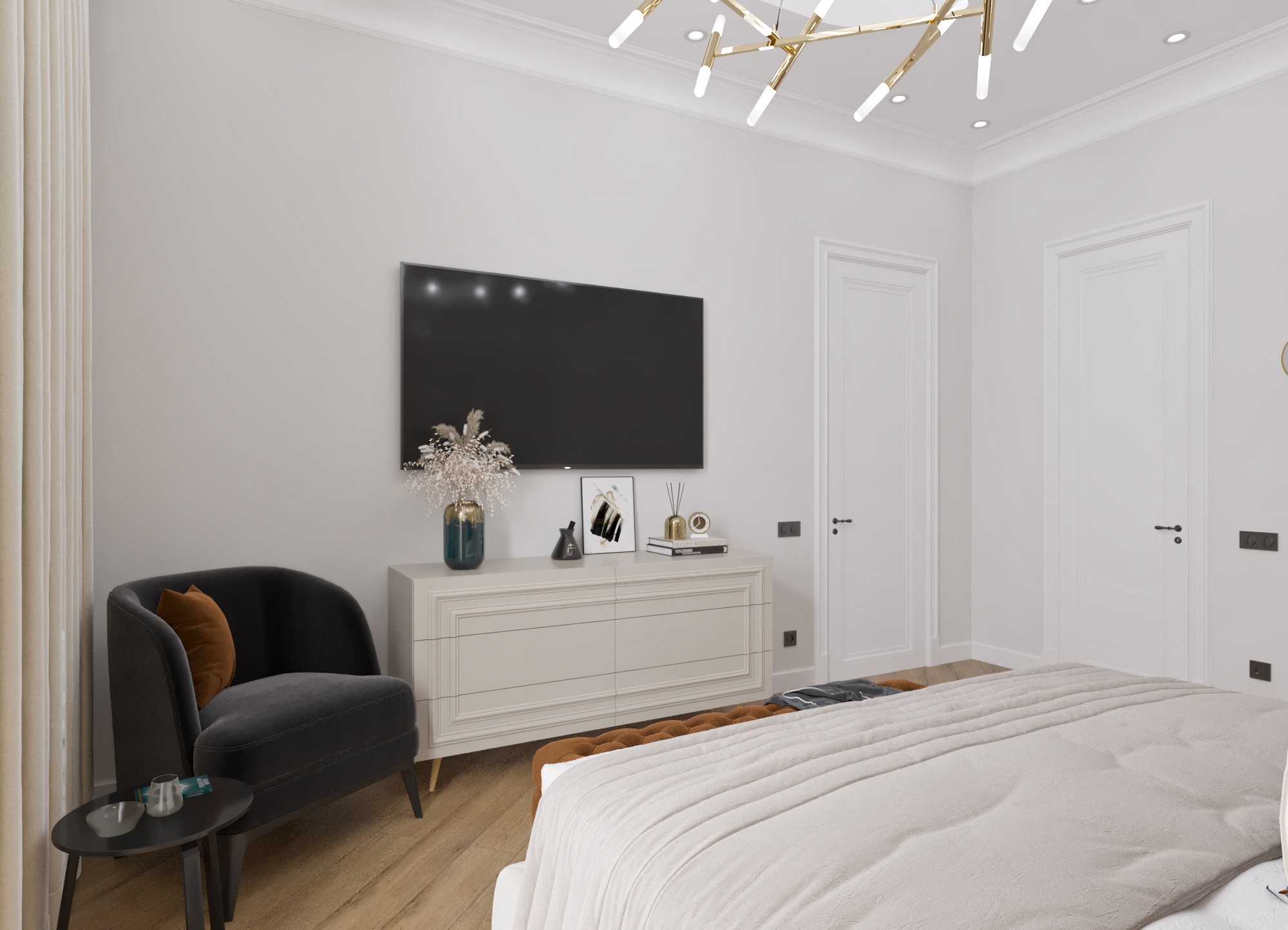 Design project of an apartment 100m2 complex Boulevard-13