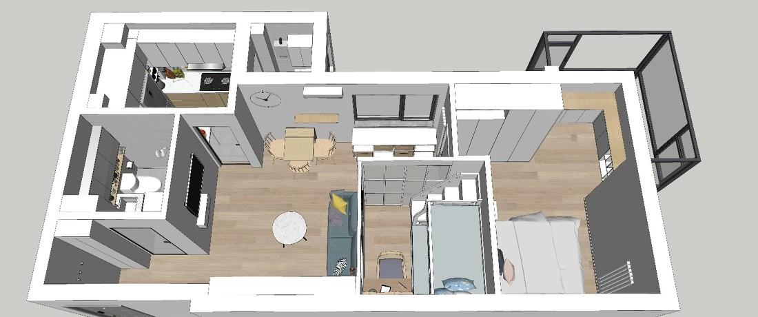 一居室学区房大变身 | 空间魔法师打造完美学区宅-9