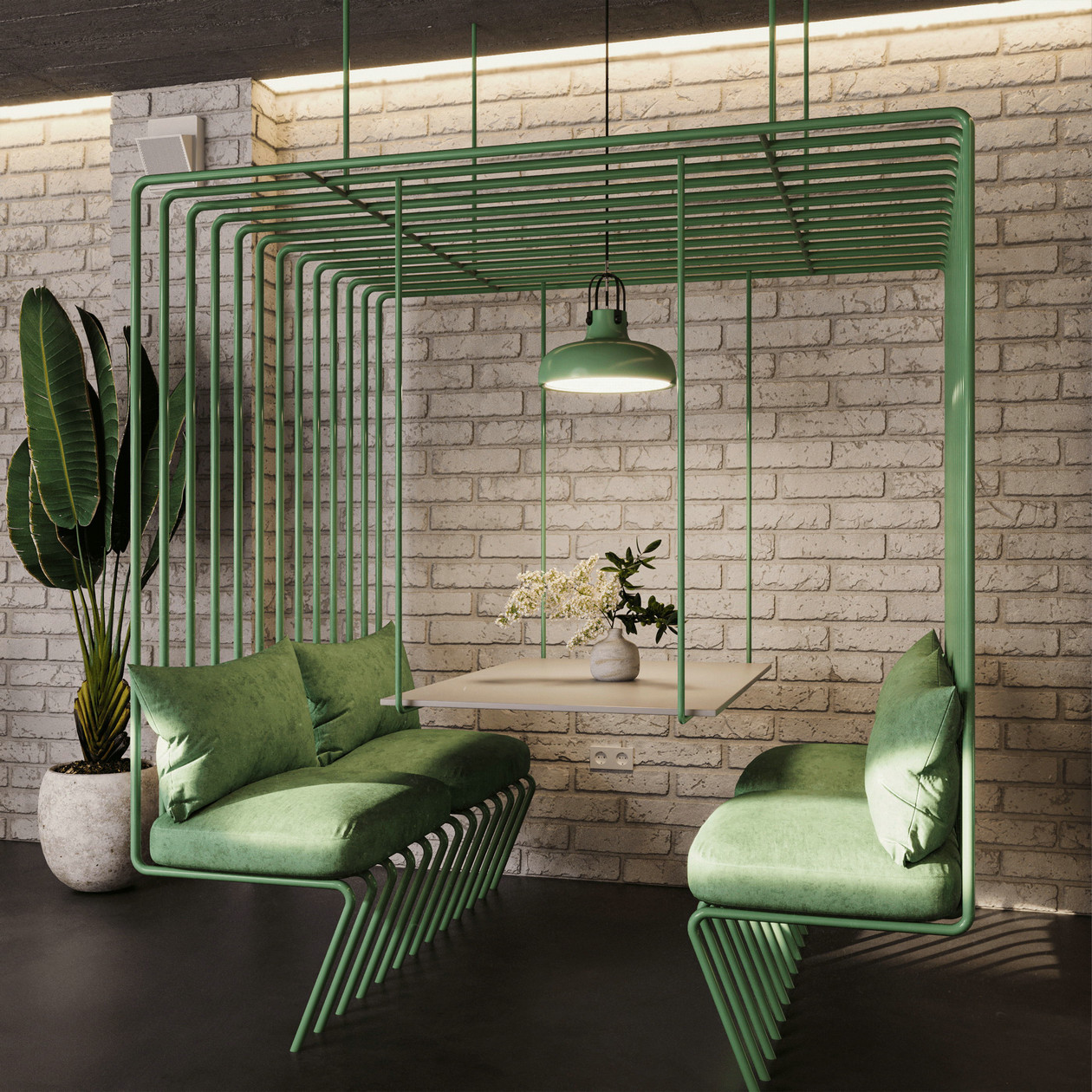 工业风快餐店设计-13