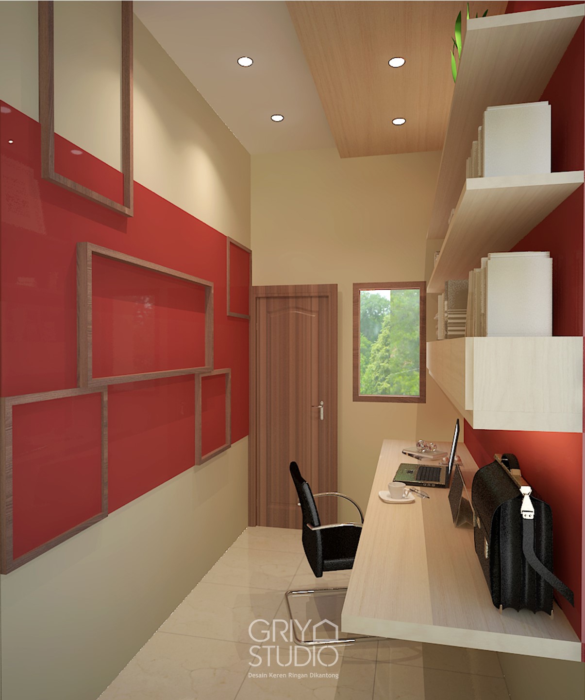 Griya Studio 打造的家庭办公室设计-6