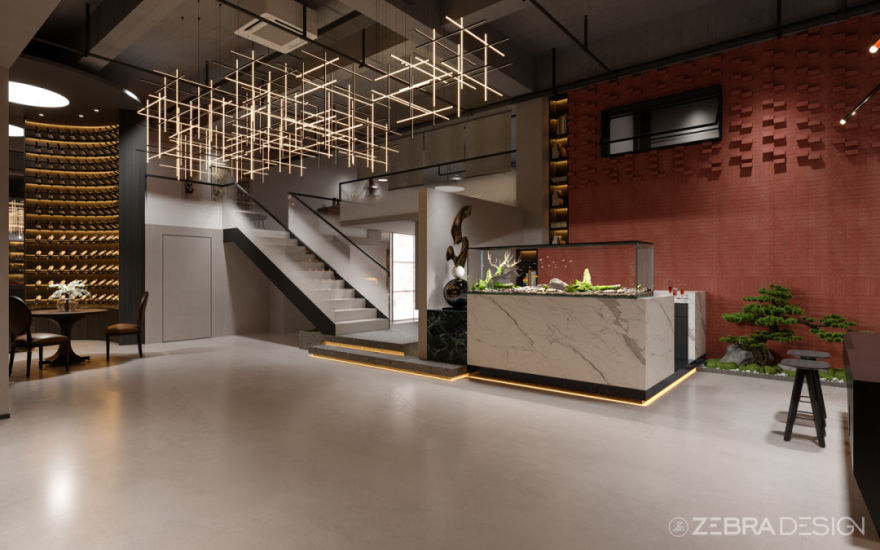 云間会 · 红酒主题的复合式空间设计丨中国桂林丨斑马设计事务所-12