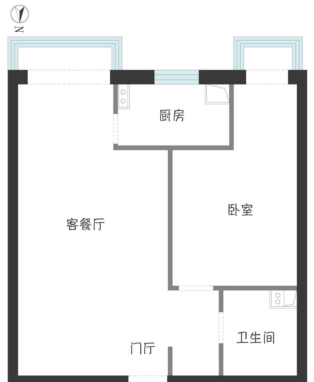 50 平学区房逆天改造，一居变三居的秘诀-3