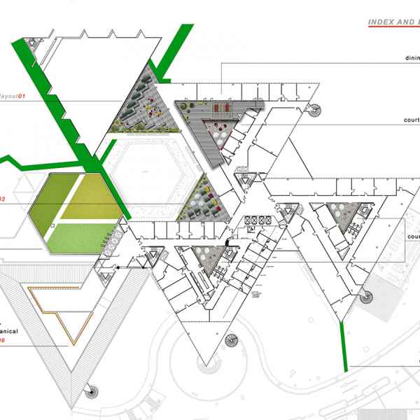 WFP世界粮食计划署罗马 sede 概念布局丨意大利罗马-8