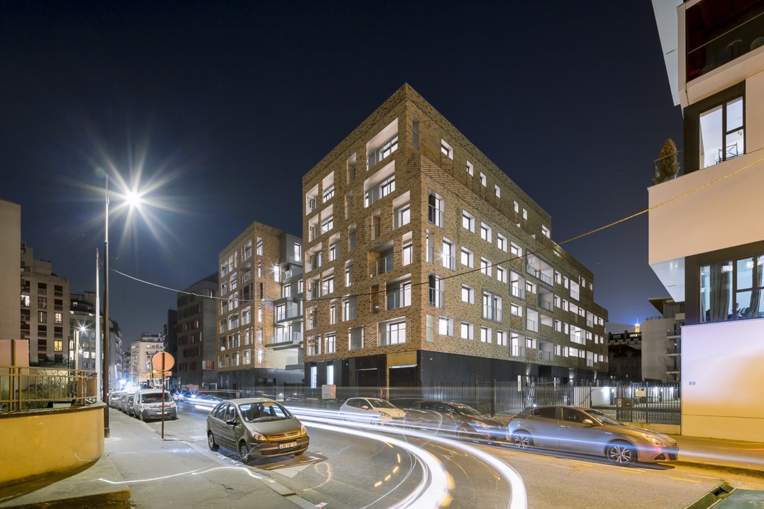 巴黎生态区砖砌云层公寓-48