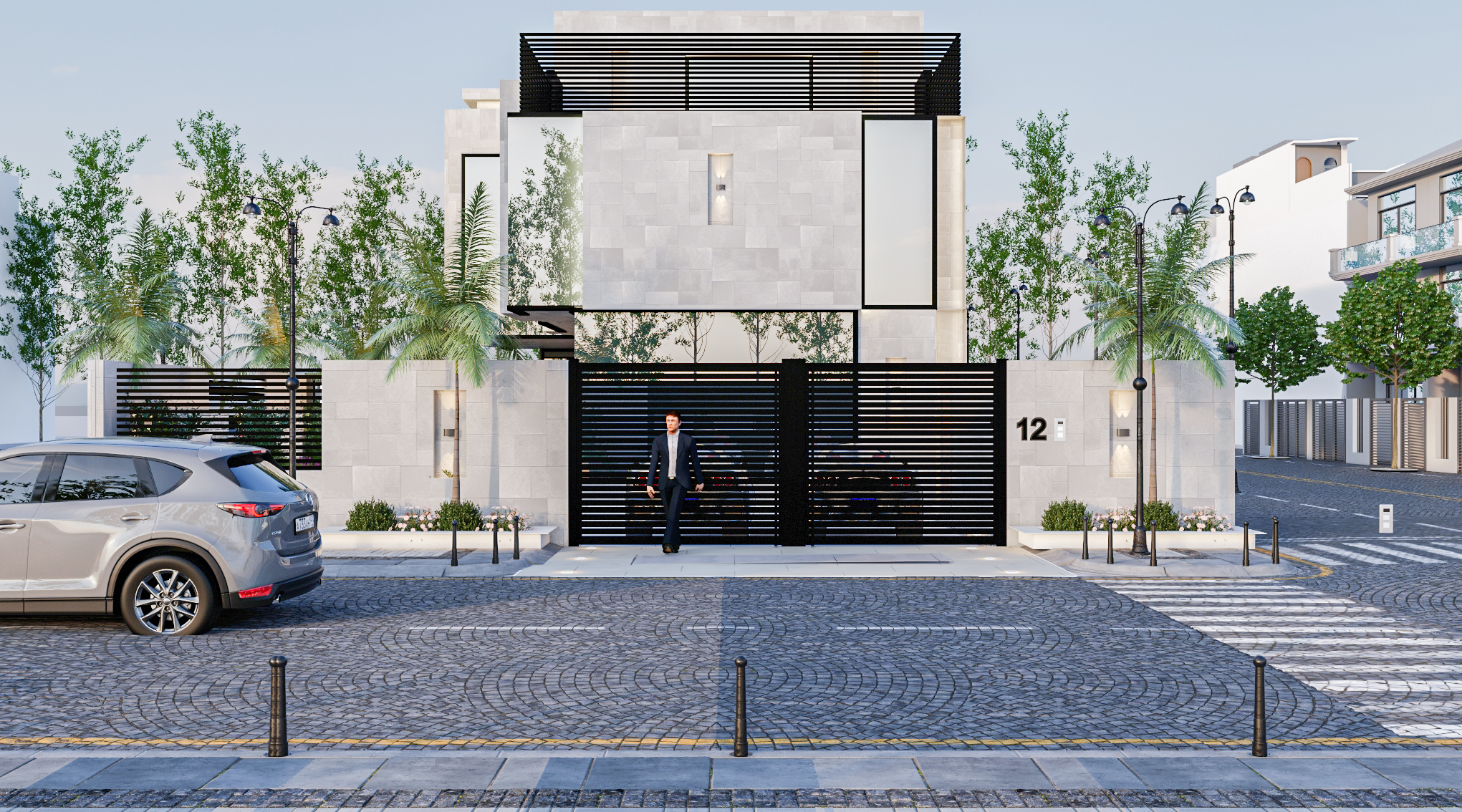 Villa Elevation Design（别墅立面设计）丨沙特阿拉伯丨Omar Studio-8