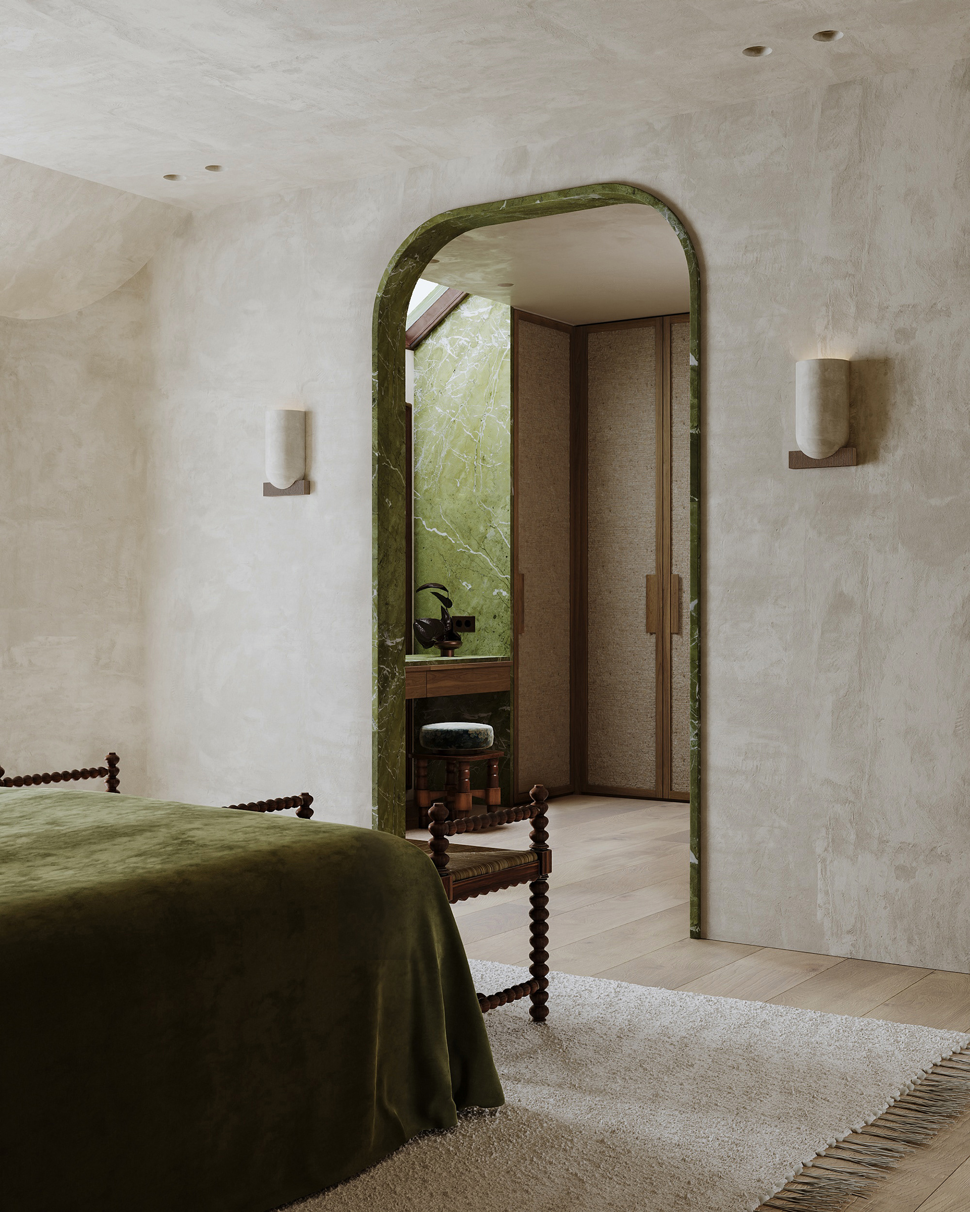 Master bedroom concept（橄榄色卧室概念设计）丨Julia Alato,Alato interiors-4