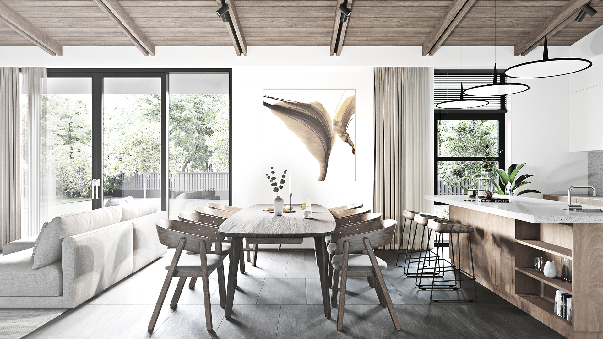 纯白空间 客餐厅设计-4