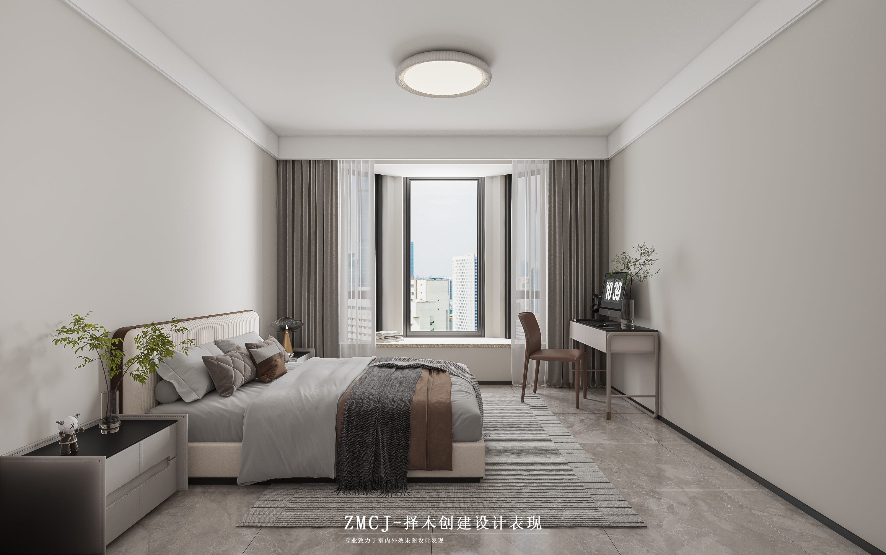 现代风格全屋案例—择木创建新晨效果图-7