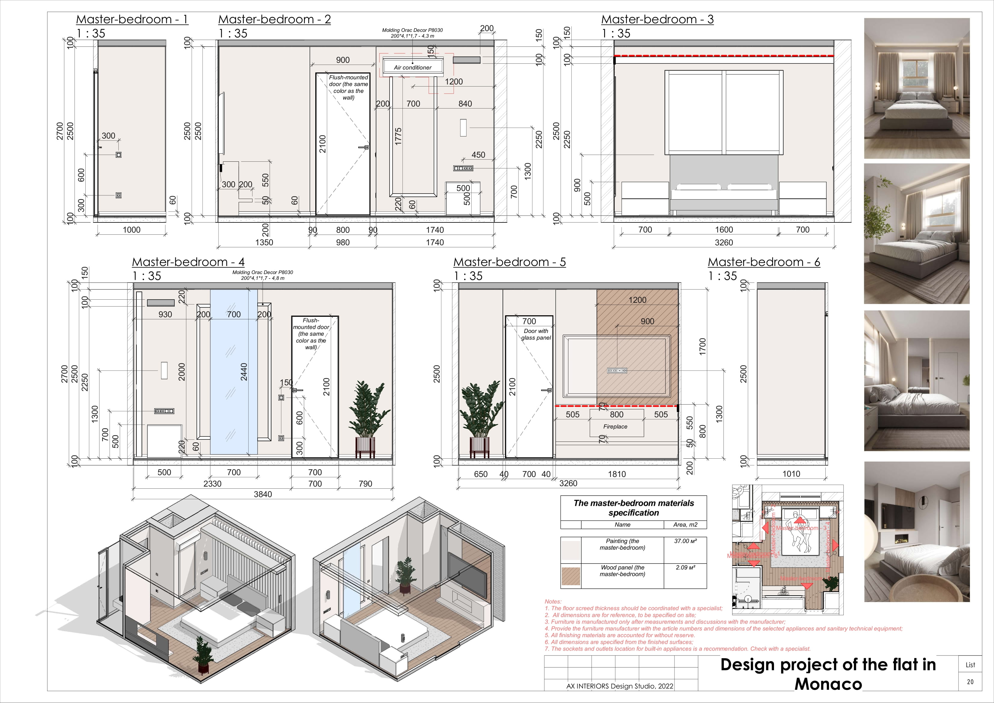 Drawings of Monaco apartment-20