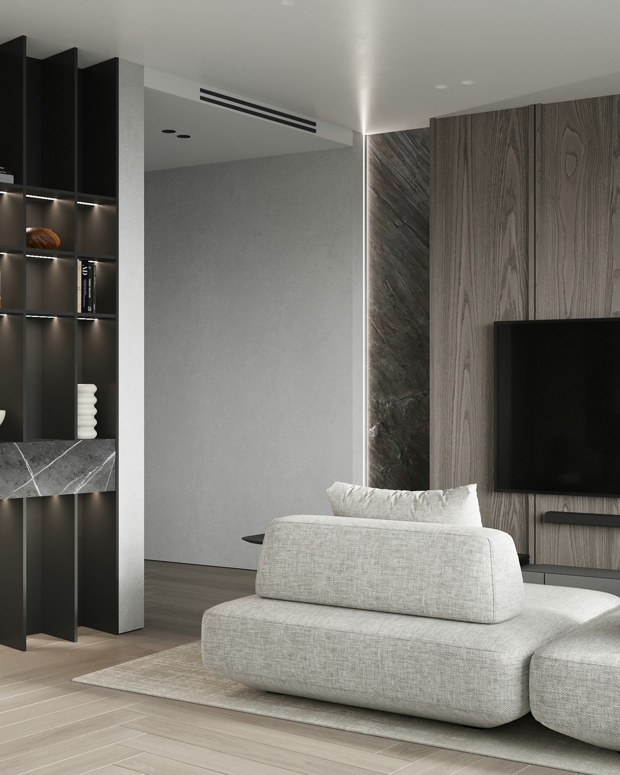 原木与绿色清新惬意居住空间-3