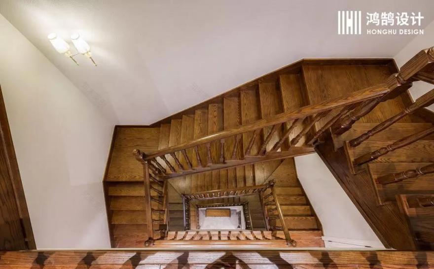 绍兴鸿鹄设计丨别墅优雅流年,温暖美式空间-19