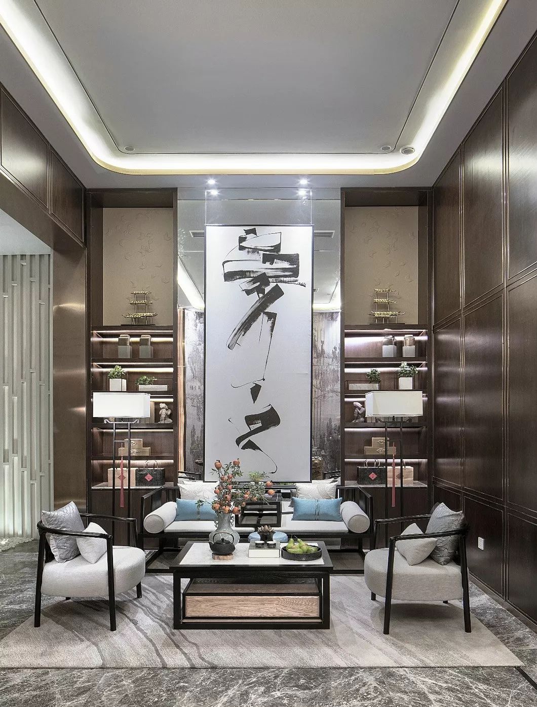 常德壹号府·新中式风格样板房设计丨中国常德丨伊派软装设计-78