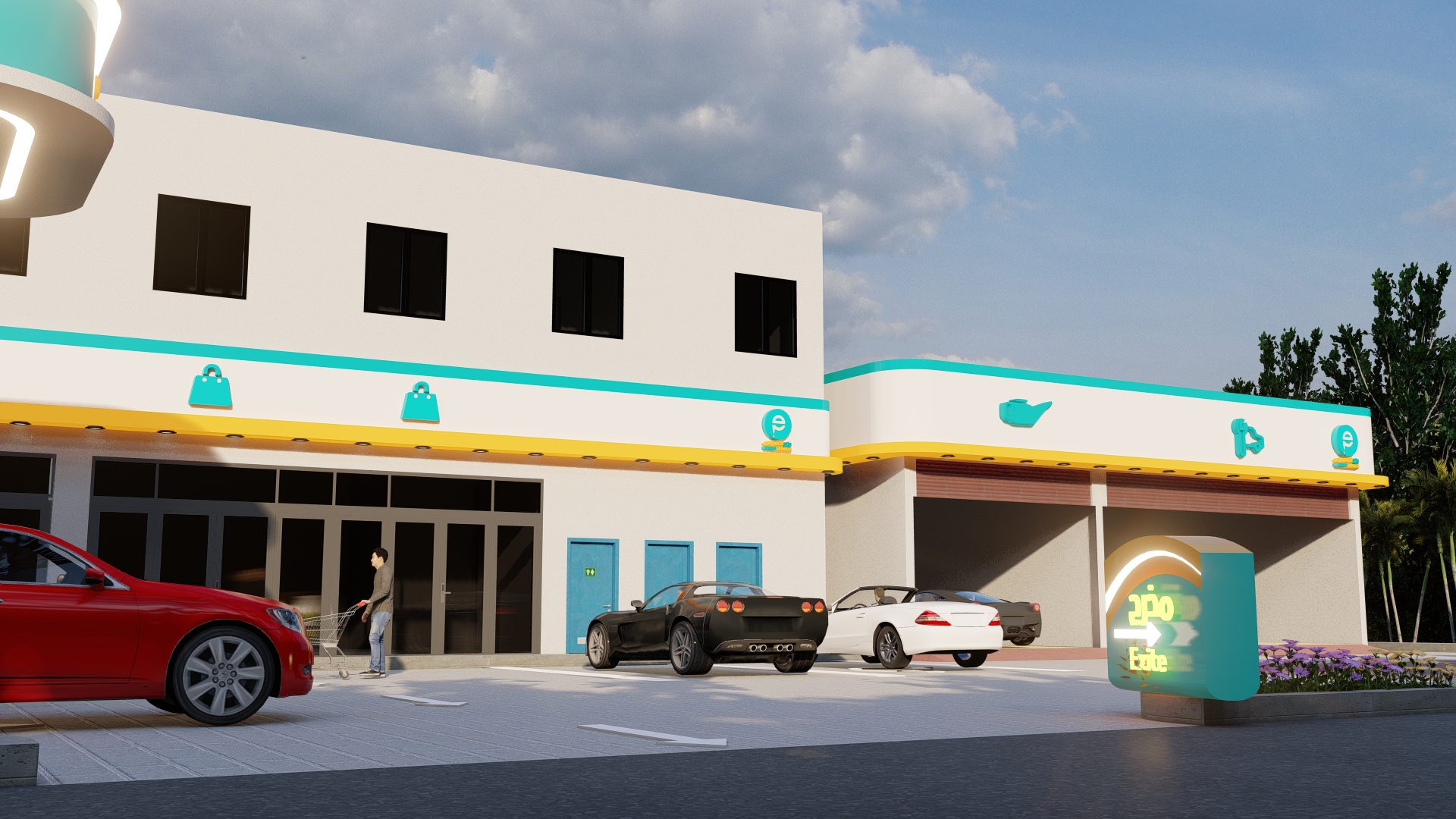 تصميم لمحطه وقود بترو اكسبريس بالسعودية-10