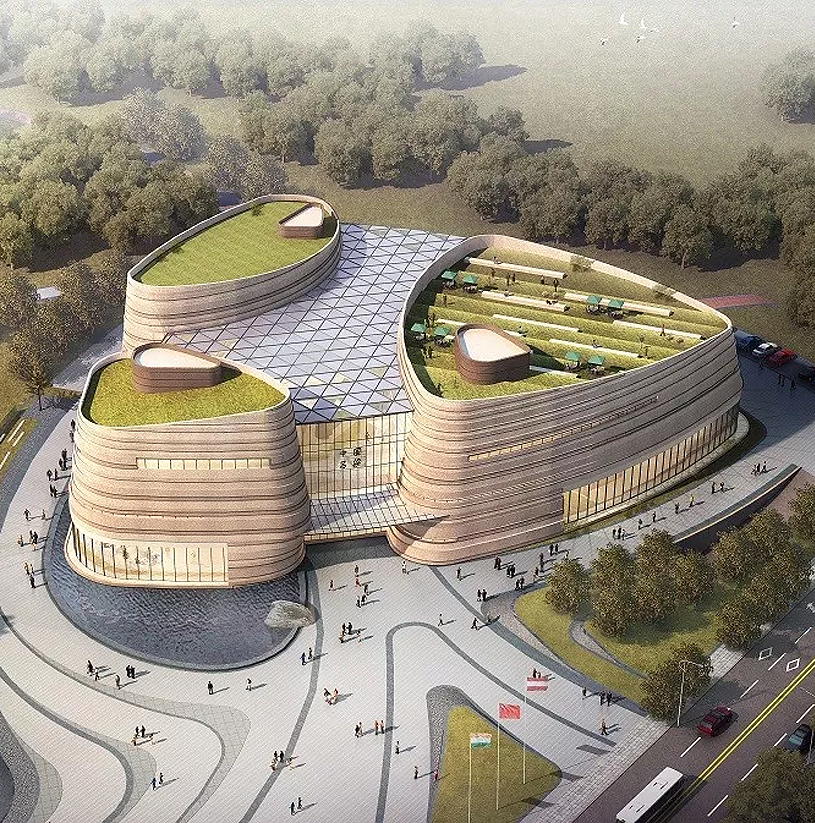 吕梁市展示馆 | 三山环抱,三川环绕的立体城市画卷-15