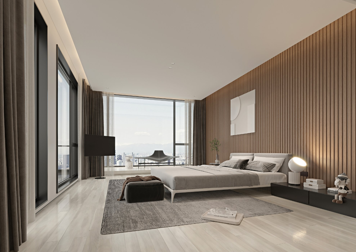 现代原木风平层-7