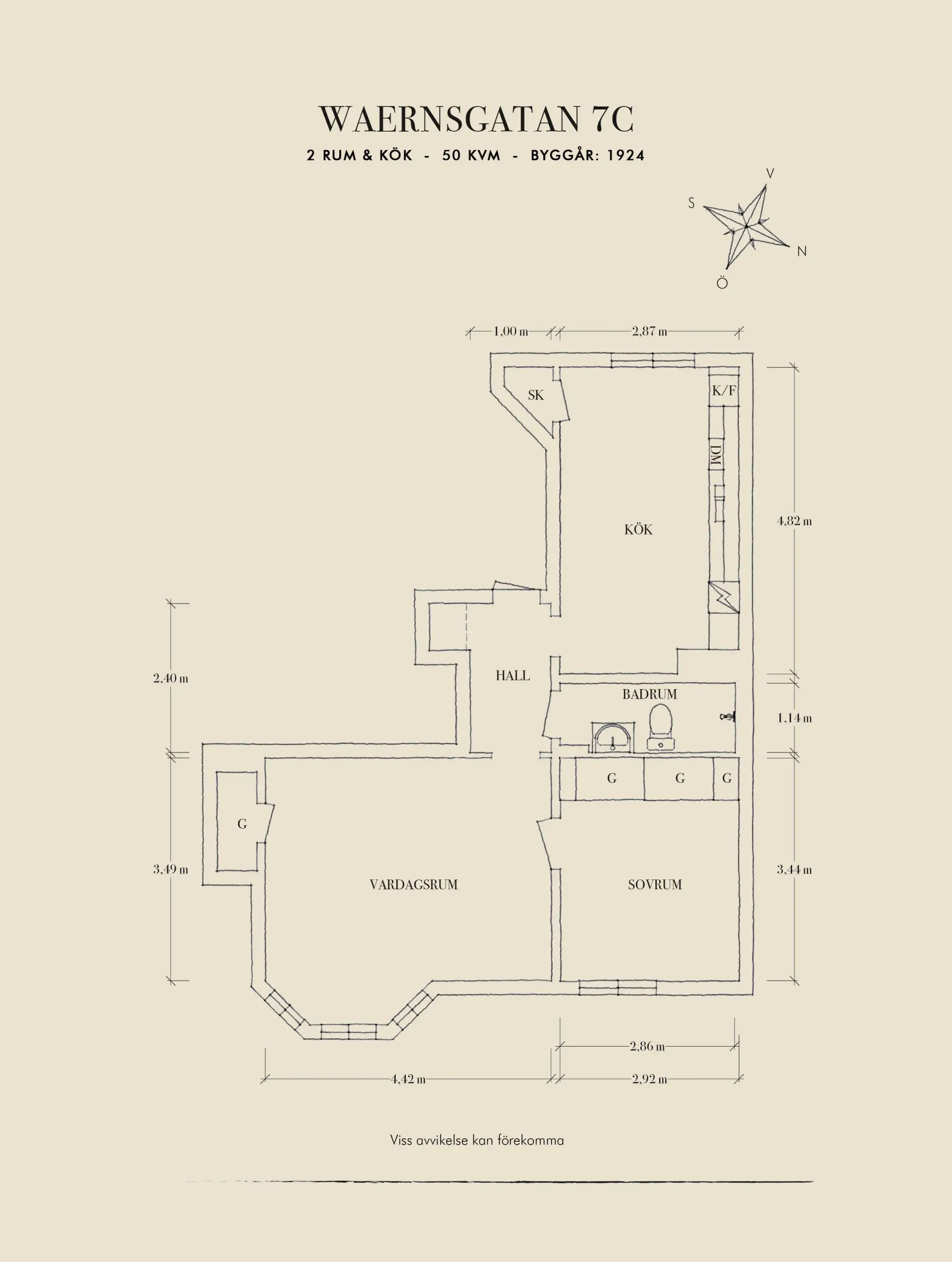 瑞典 50m2 公寓，宁静优雅的灰色调空间-15