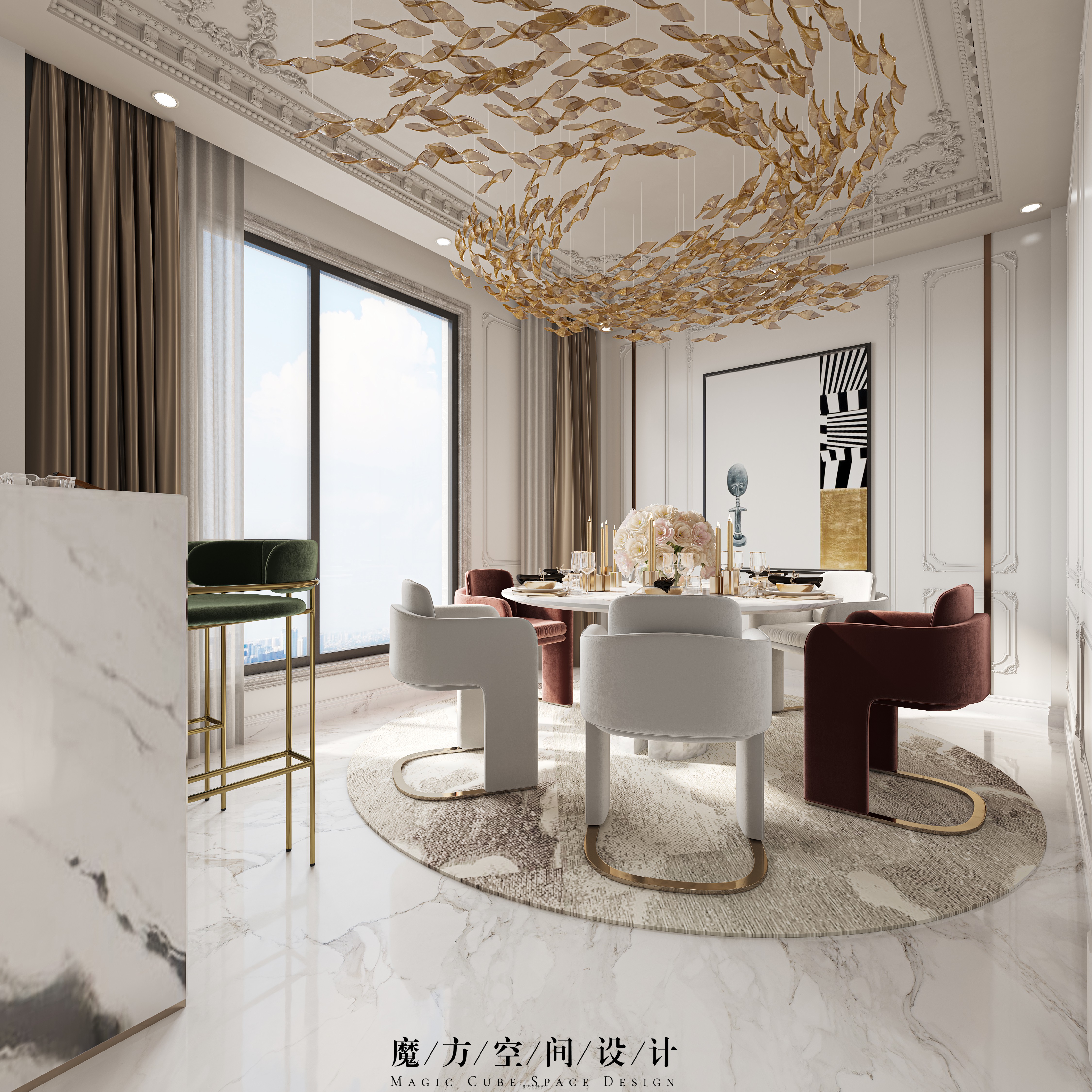 大连北京公园别墅设计丨中国大连丨魔方空间设计-15