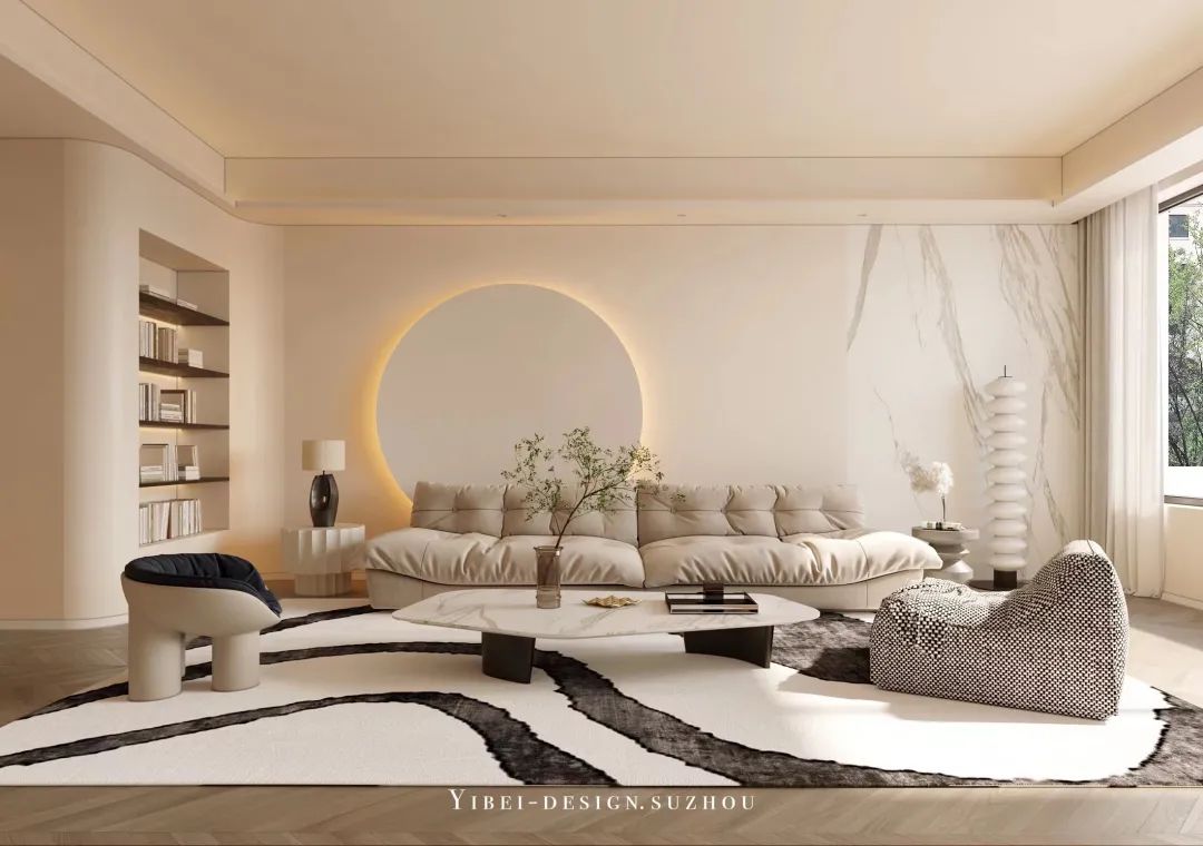 奶油系浪漫家居丨中国苏州丨一贝设计-2