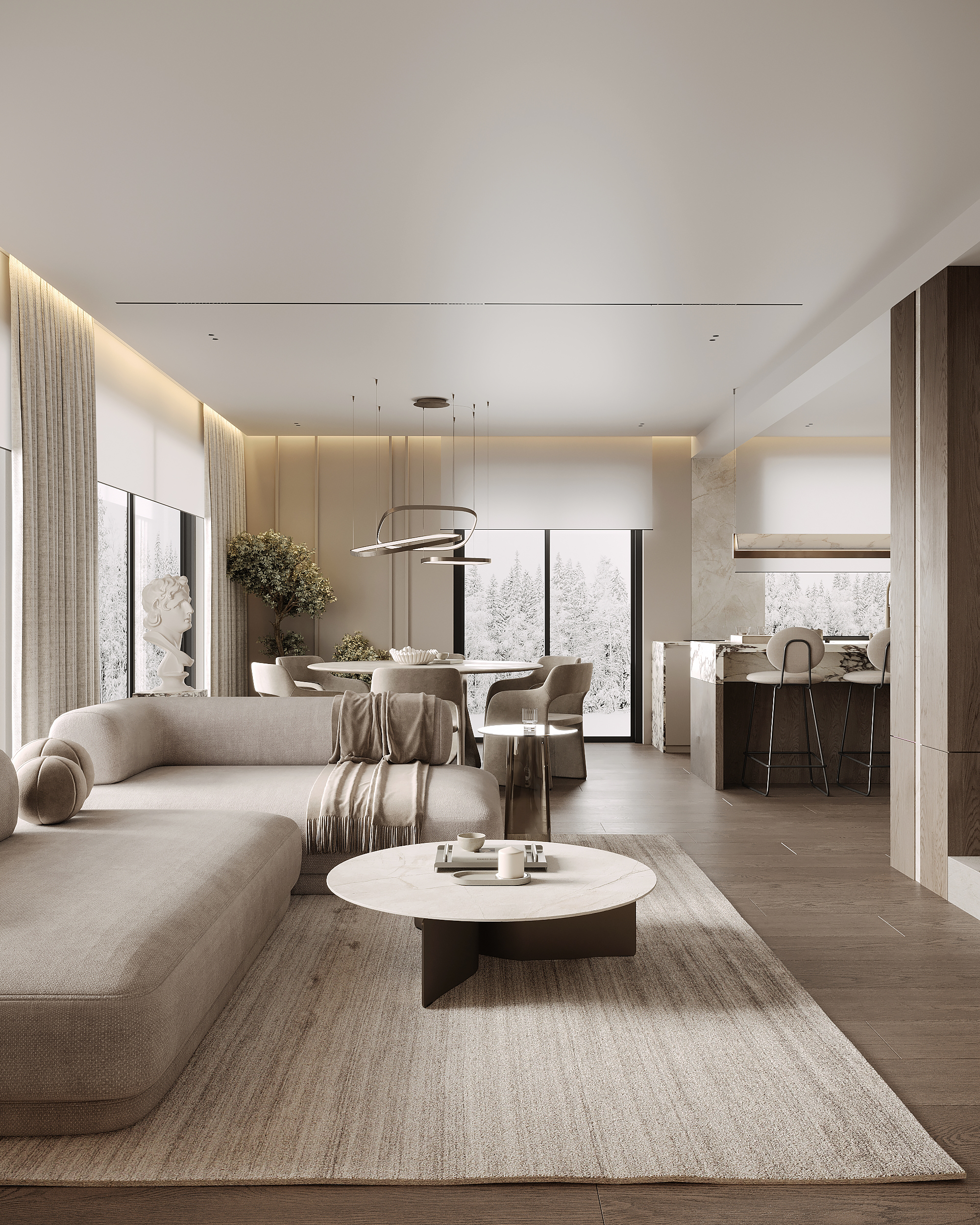 奢华；豪华（在一些语境中常与高端、奢侈相关概念搭配，因不清楚具体语境，此为较常见理解的翻译） 丨PolandKatowice丨Hedo Architects-8