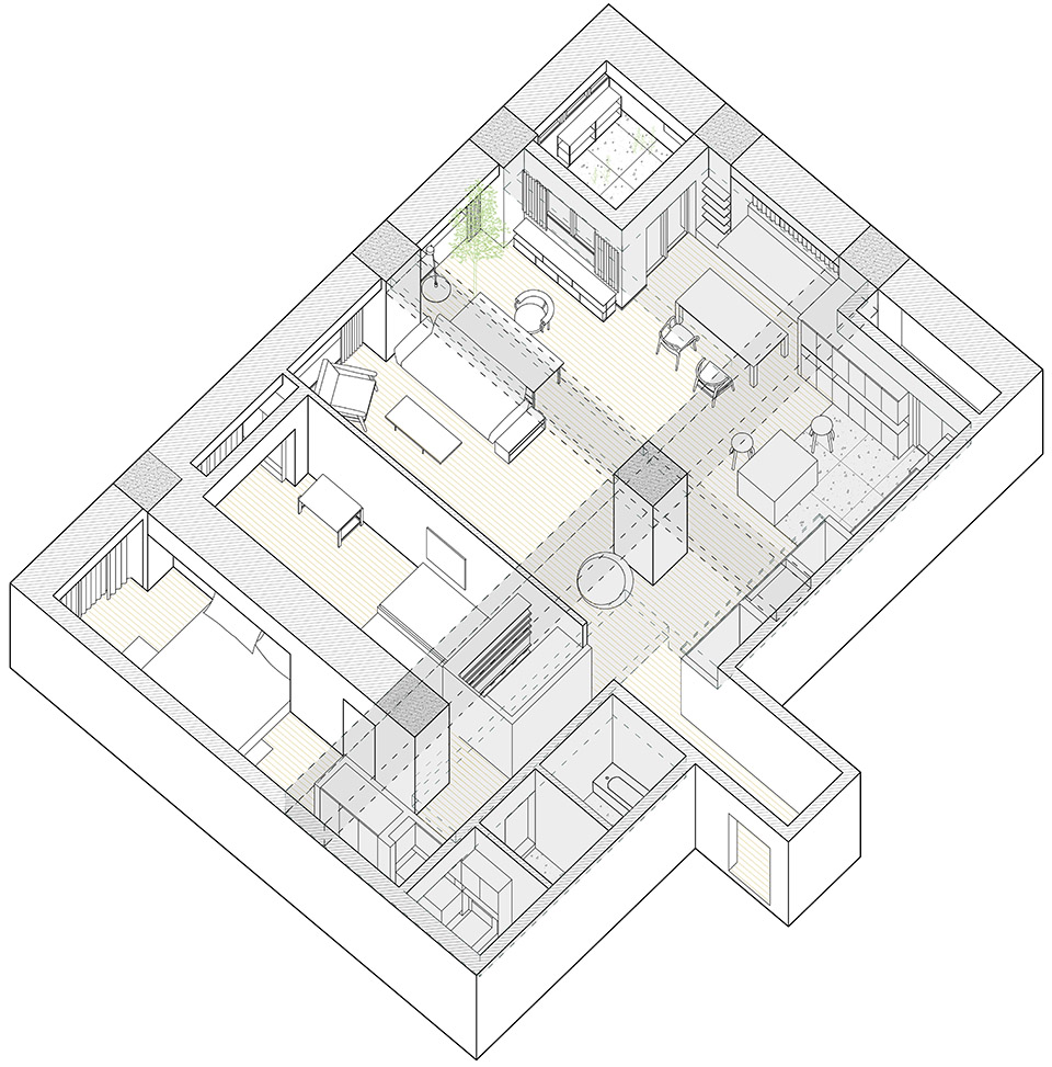 上海柱宅 | 框架中的诗意栖居-34