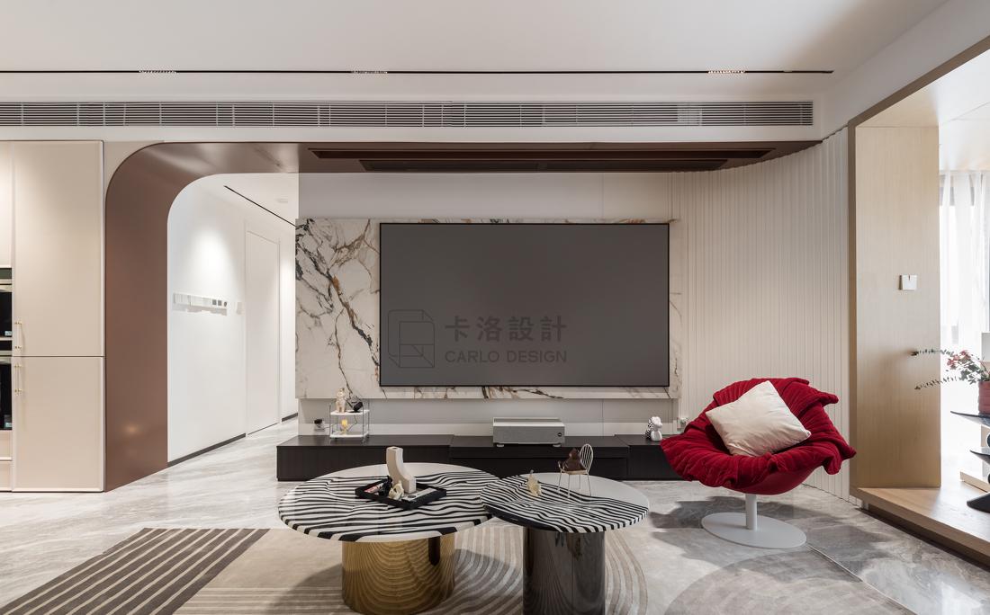 现代奢宅轻调 · 狭长户型的妙手改造-29