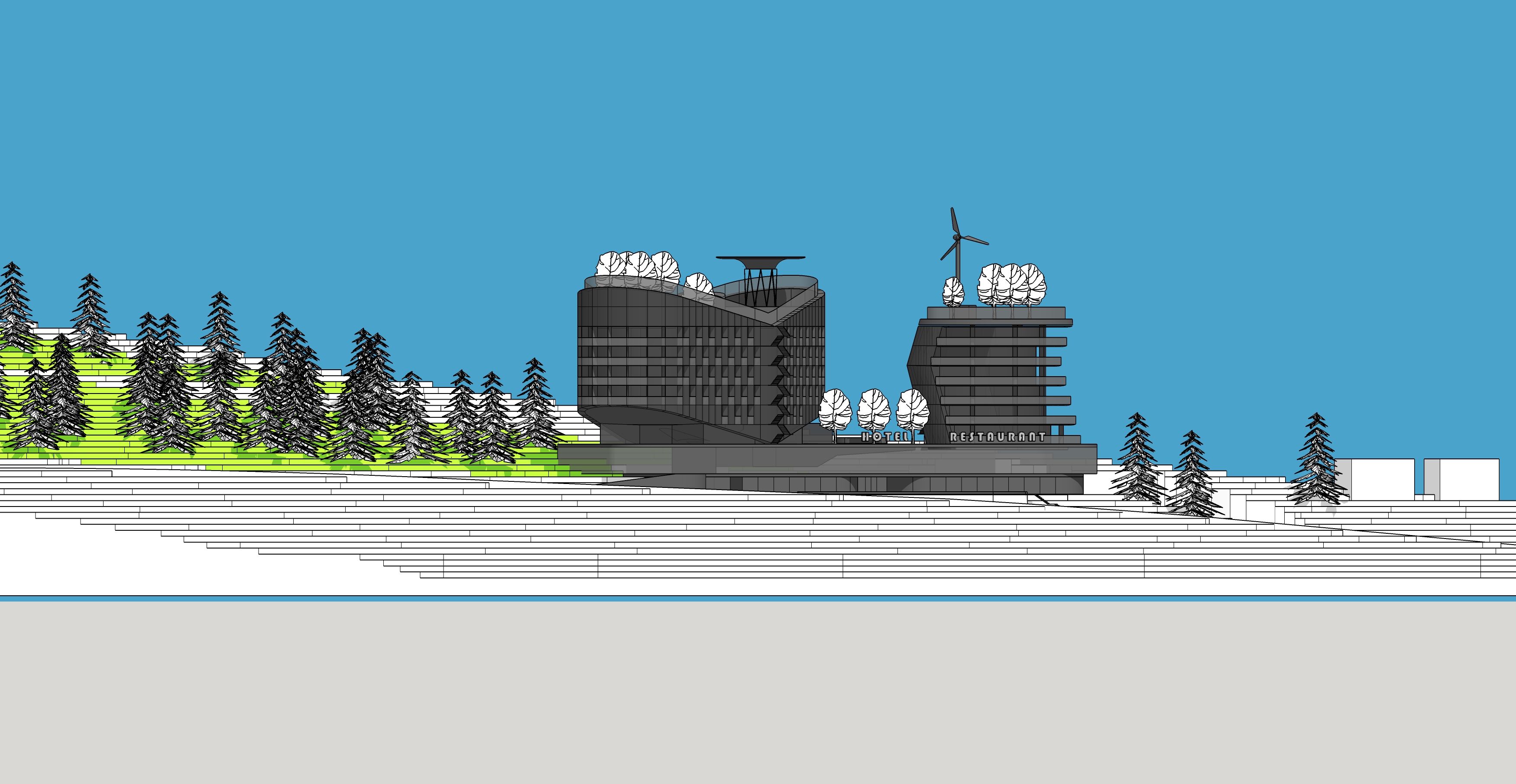 Гостиница. Эскизы.-14