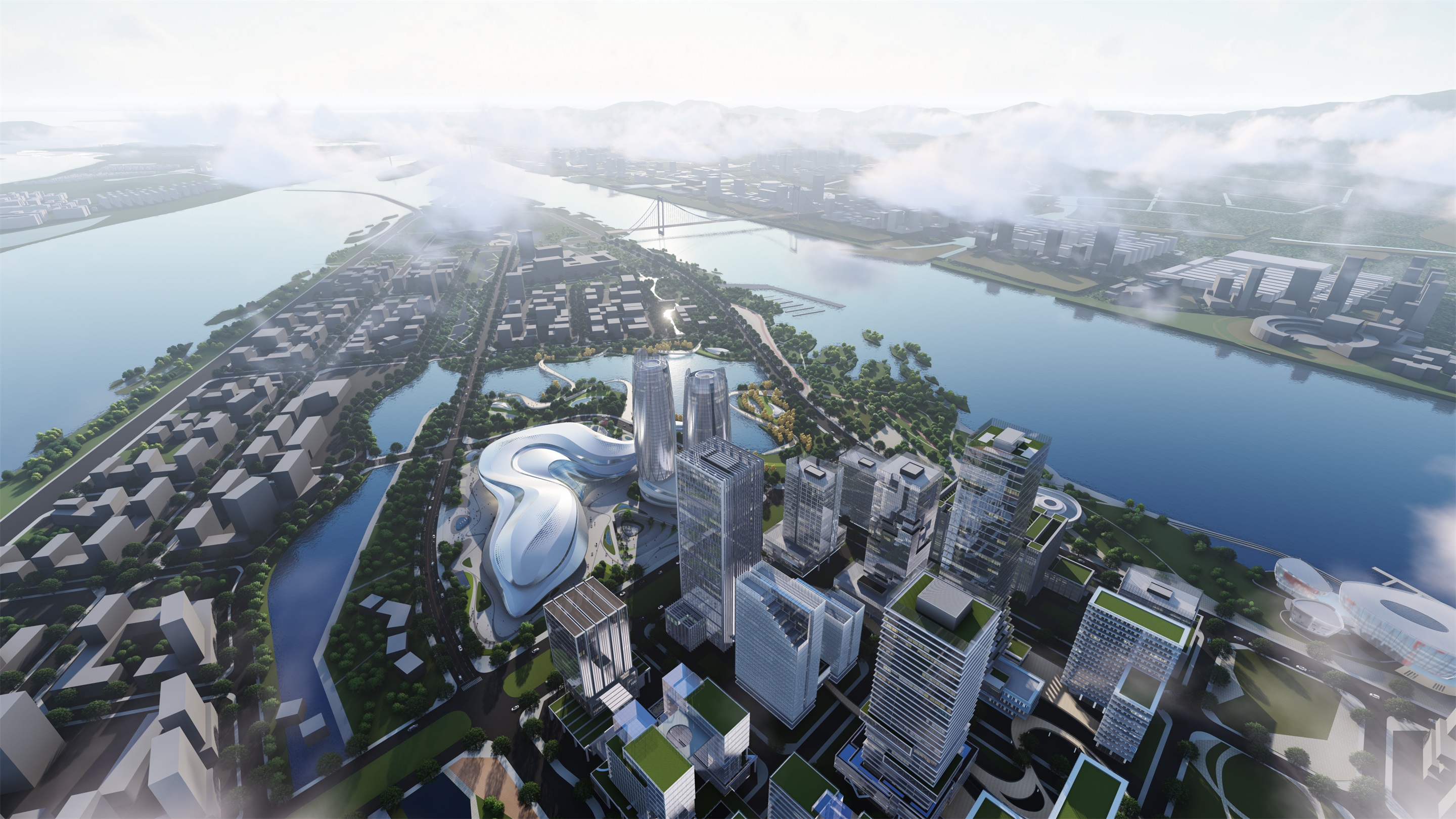 中标方案 | 中国（浙江）自贸试验区小干岛国际会展中心及城市设计 / STI+浙江省院-9