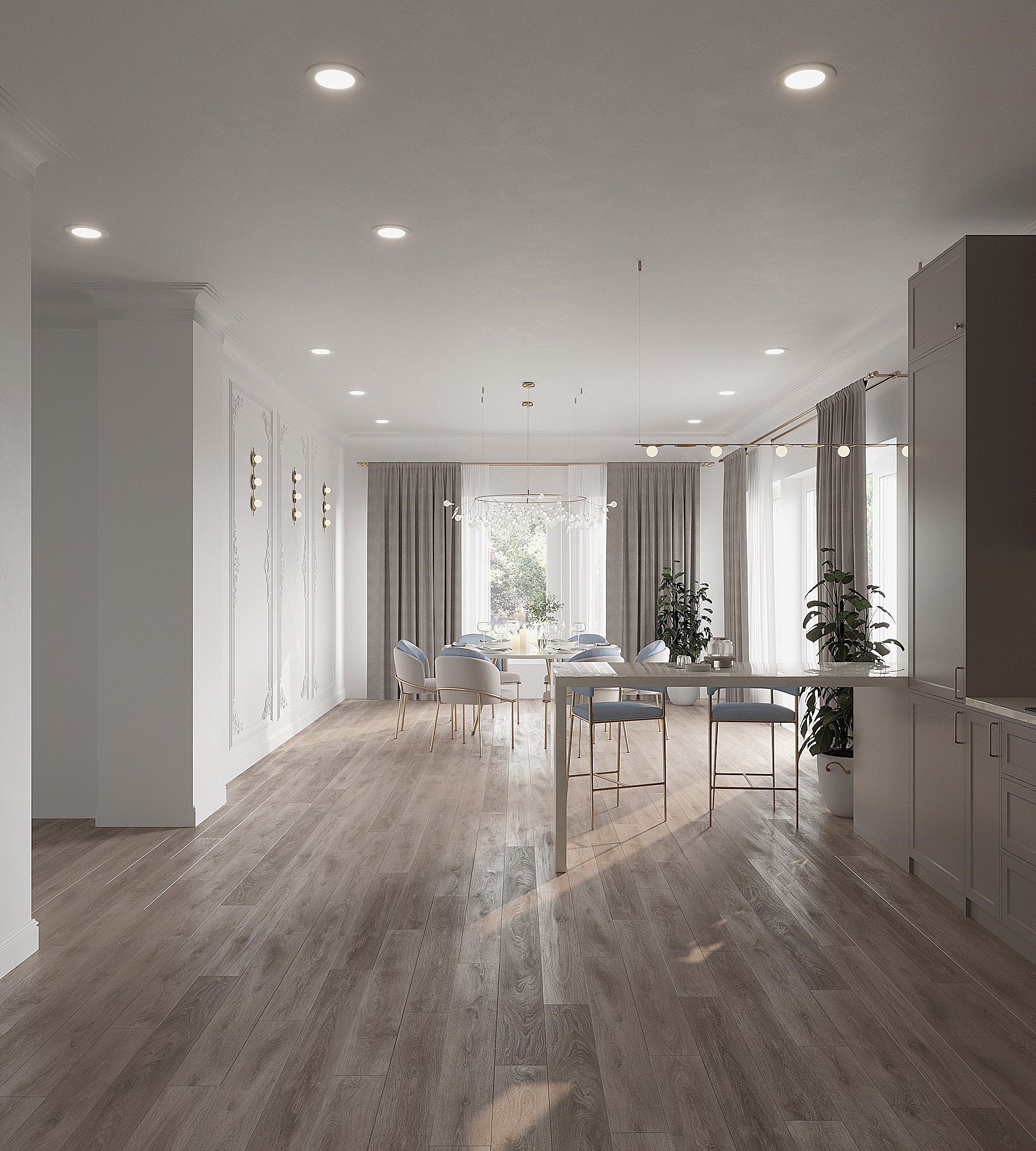 Kitchen and dinning room-0