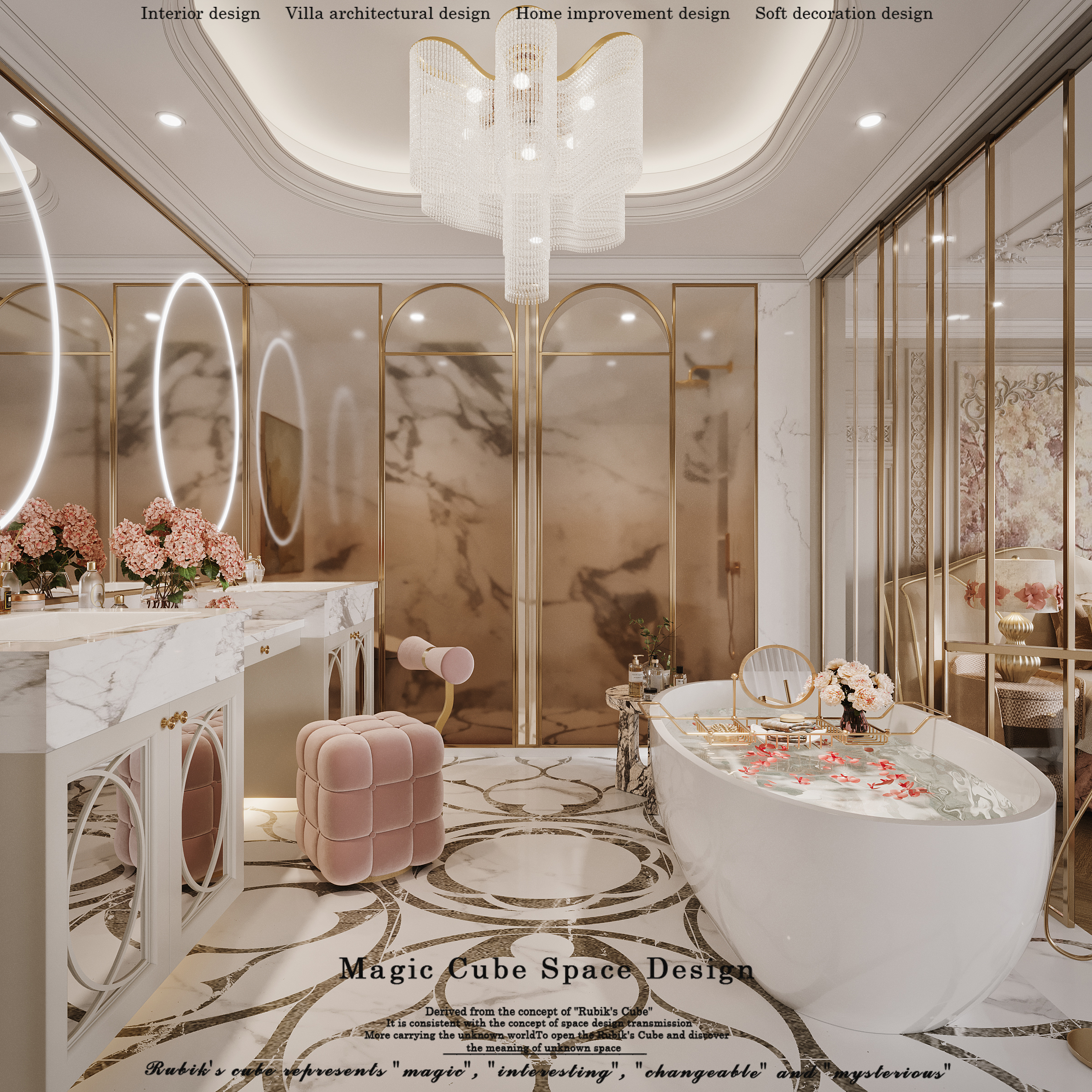 浙江•法式复古别墅设计丨中国浙江丨魔方空间设计-38