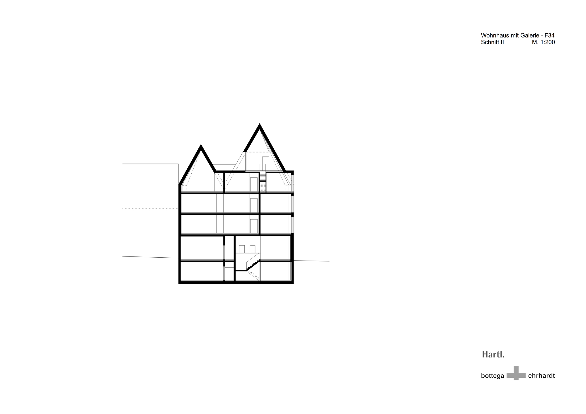 乌尔姆历史古城新公寓楼,双坡屋顶与玻璃底商空间设计-8