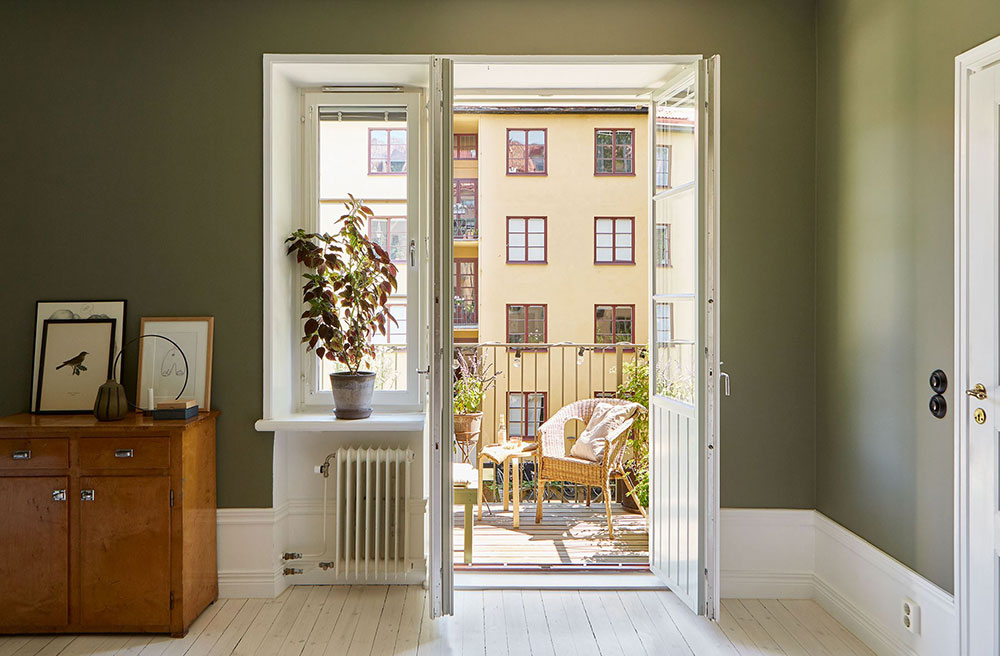 瑞典 66 平米公寓 | 绿意盎然的自然主题设计-10