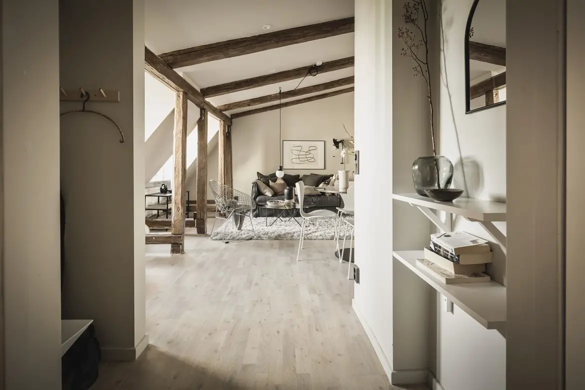 瑞典 1898 年老建筑 44m2 秋日公寓设计-19