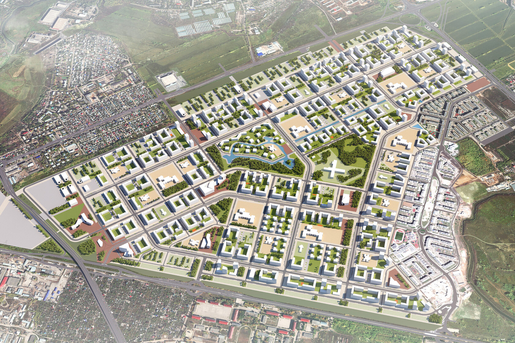 «Южный город» 居住区建设概念设计丨俄罗斯萨马拉丨Archinform-31