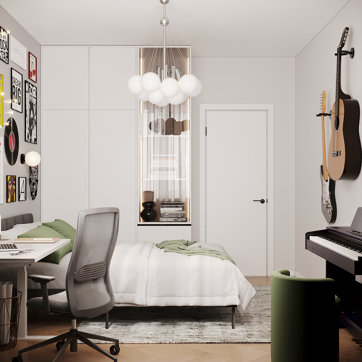 Apartment design for a large family-18