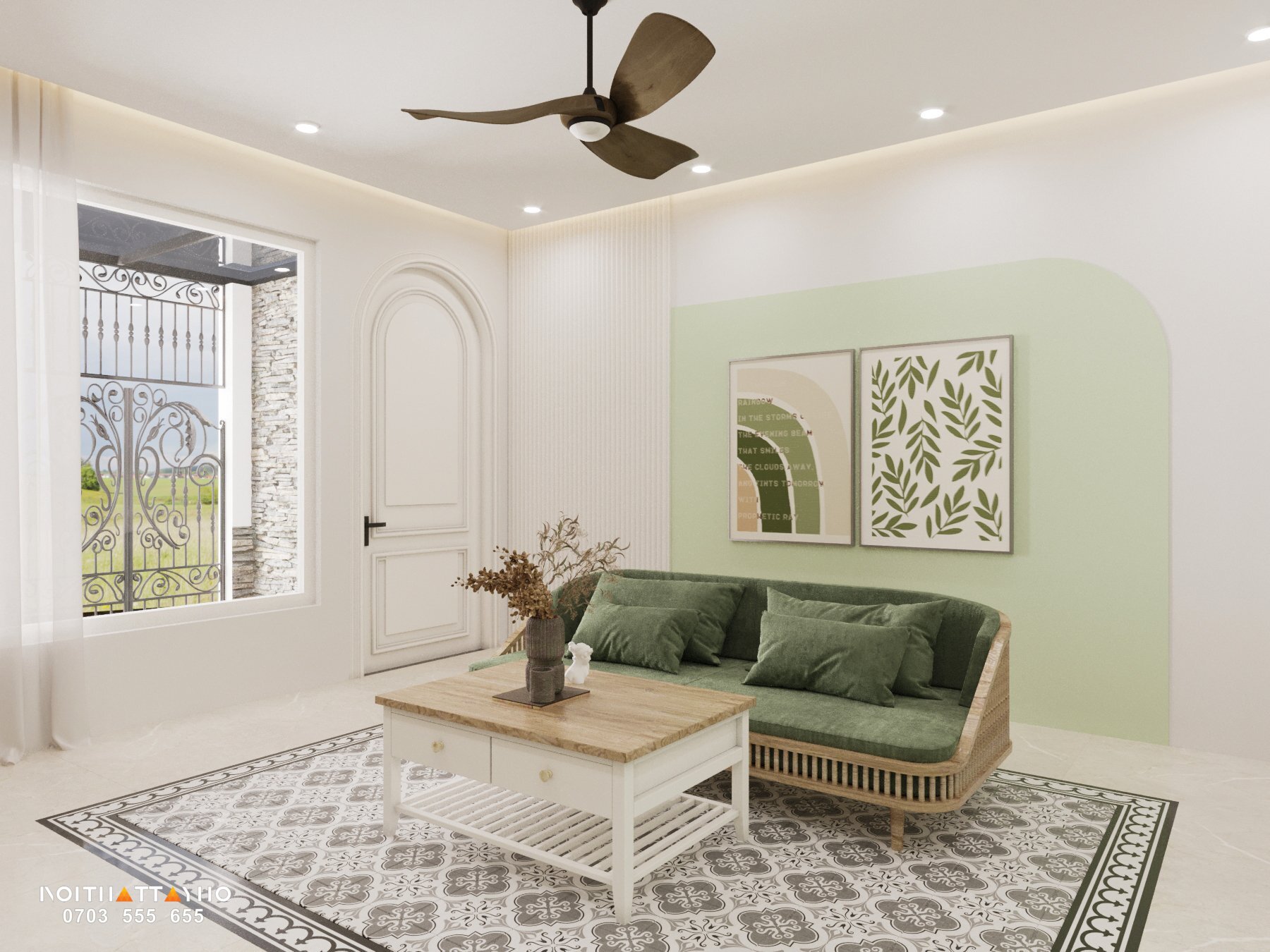 Indochine  Rustic 风格别墅室内设计丨越南河内丨Tay Ho 家具公司-25