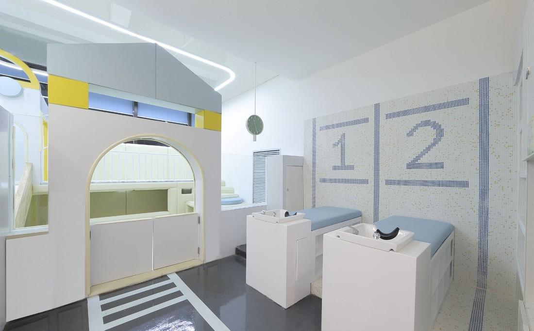 斑马线儿童理发品牌终端空间设计-38