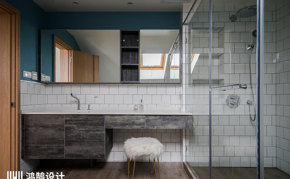 上海别墅艺术展风二手房改造,功能收纳隐藏式设计-41