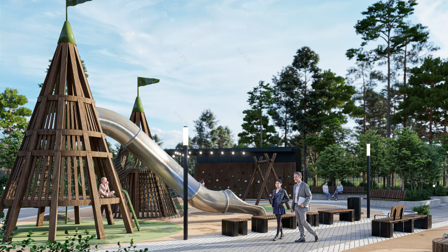 ЖК Шервуд小区环境整治丨俄罗斯巴尔瑙尔丨未明确体现-16