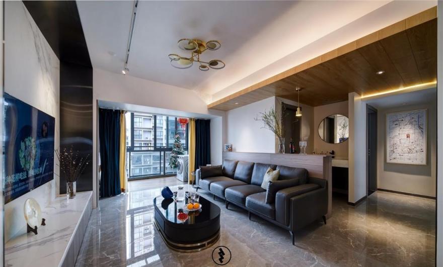 同筑设计 | 80㎡现代简约风,温馨生活的艺术-6