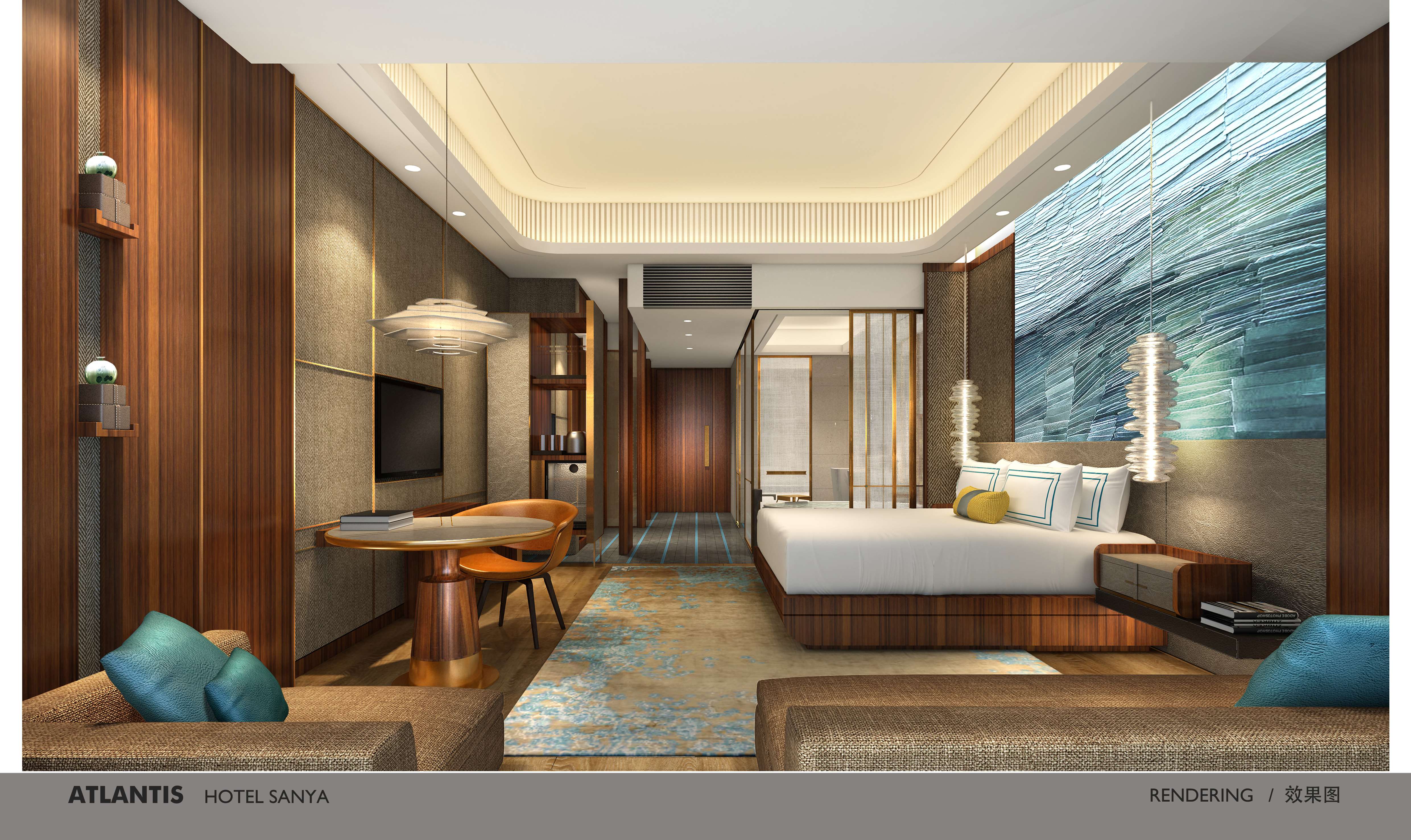 CCD－三亚亚特兰蒂斯酒店客房概念设计方案效果图-8