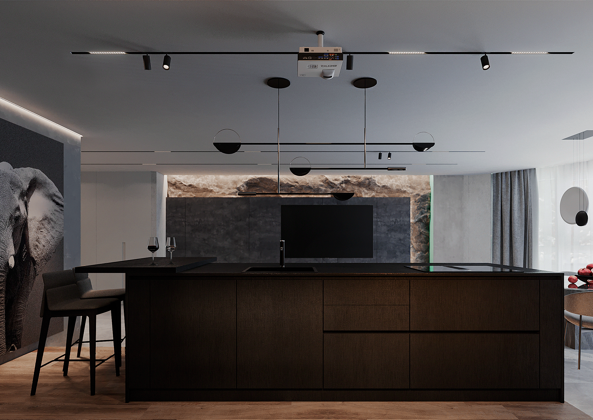 120平，现代简约 乌克兰公寓设计-2