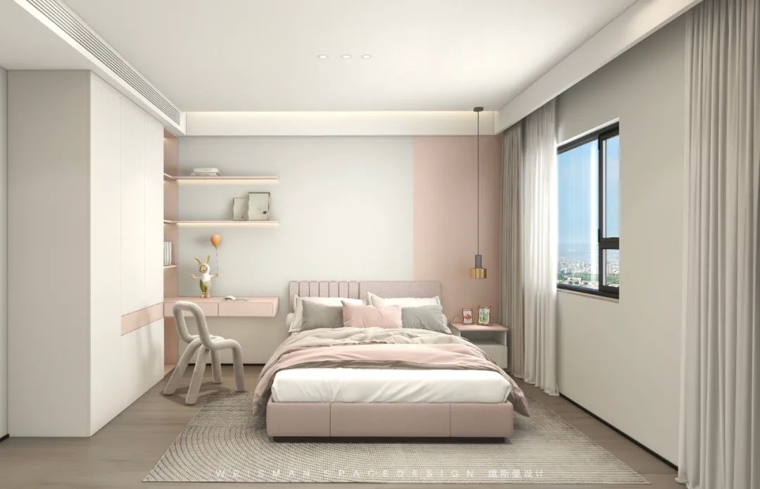 黑白灰雅境 · 湖北孝感 140㎡全案设计丨中国孝感丨苏州维斯曼全案设计-25