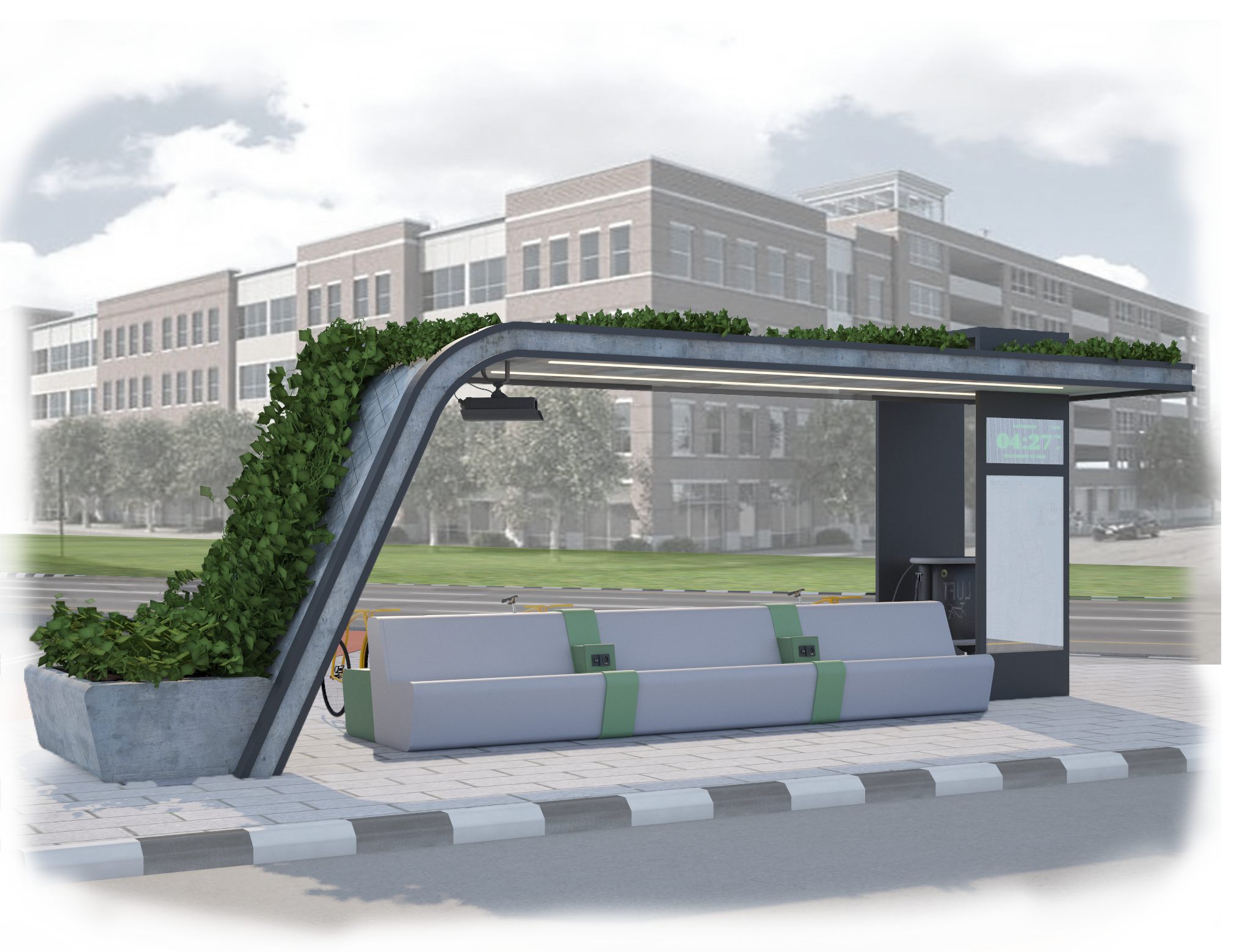 绿色公交站丨埃及开罗丨Salma Mohamed-5