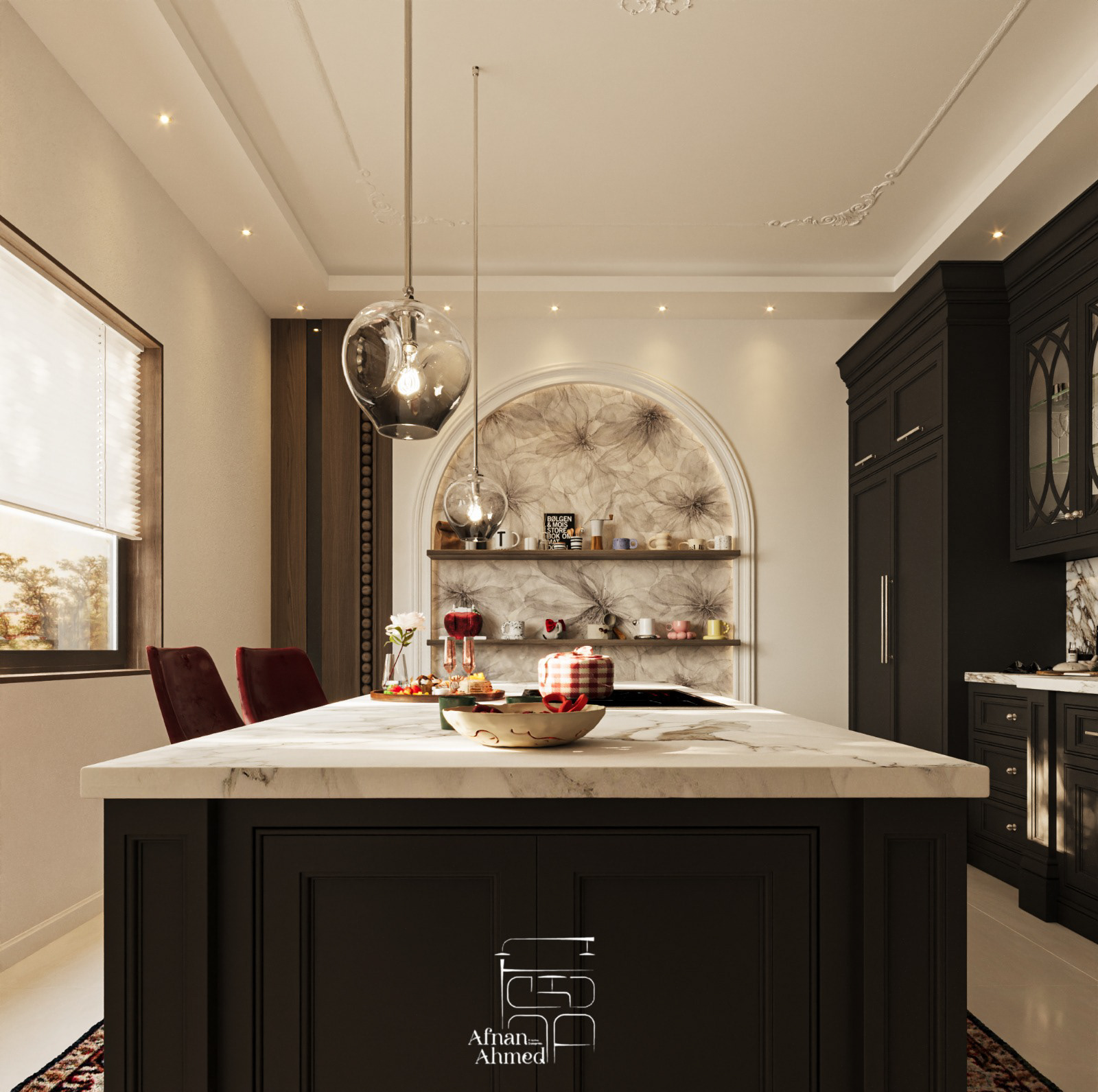 温馨厨房设计丨Afnan Ahmed-8