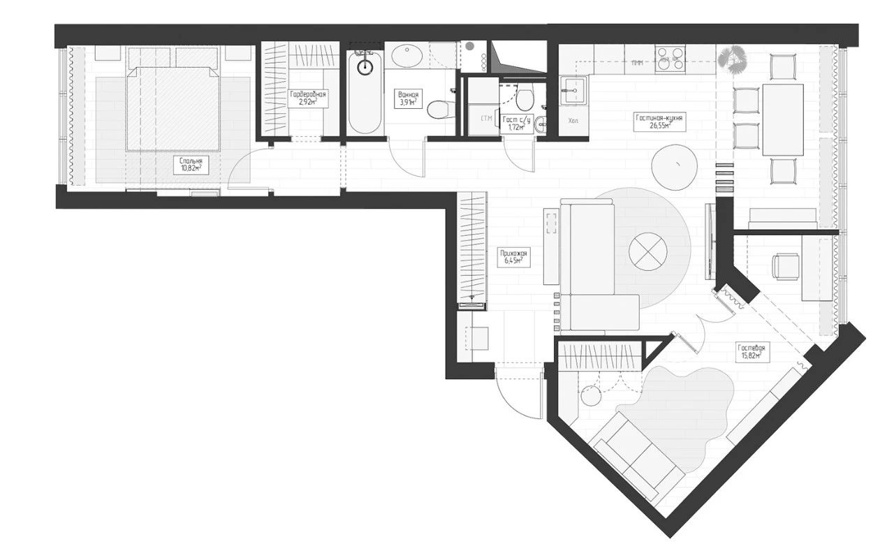 74㎡舒适空间设计丨ANDdesign-5