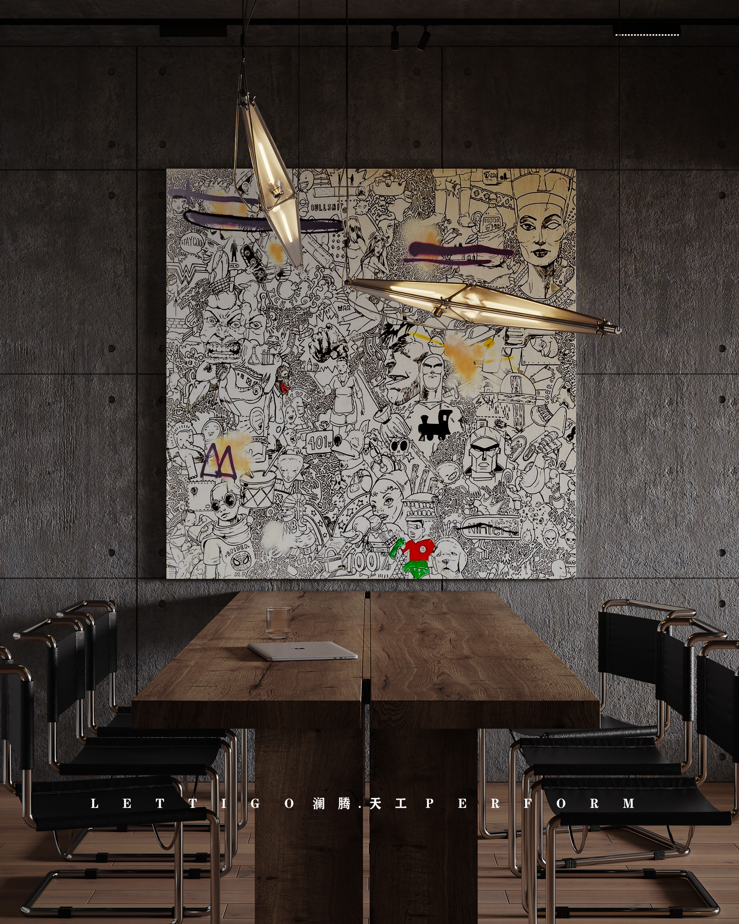 带有工业气息的家---艺术般的存在-2