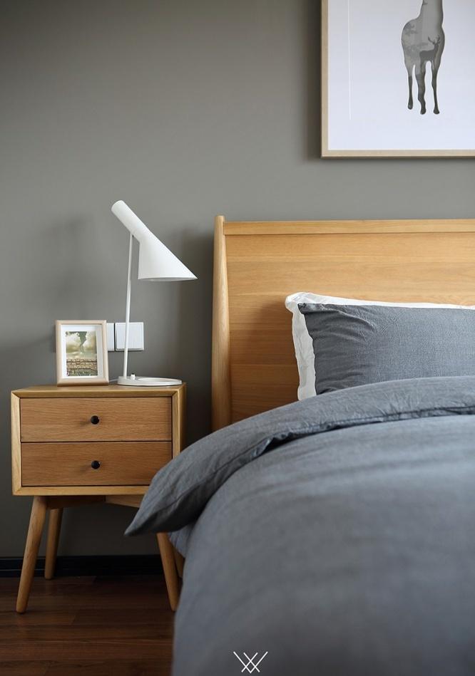 菲拉设计丨平层丨地板上墙 打造原木色北欧风-23