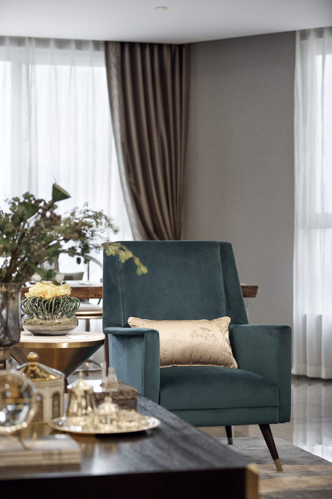 筑研设计--洛阳翡翠庄园样板间-13