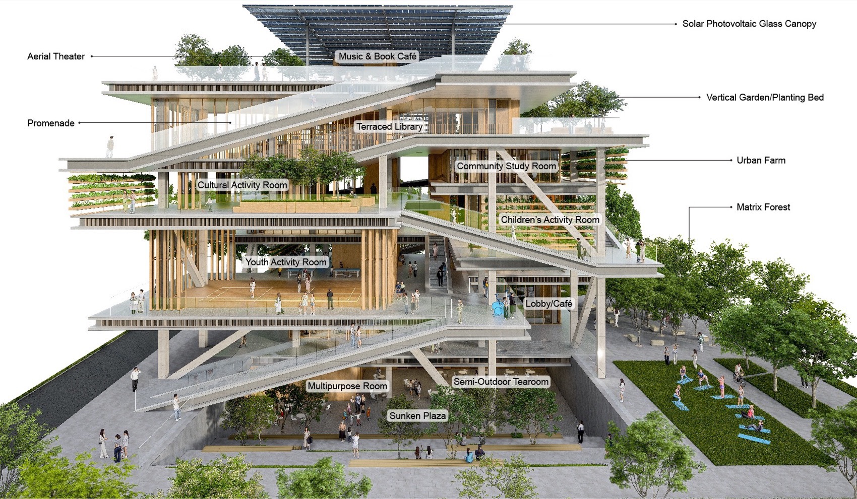 上海宝山区张庙街道02街坊89丘地块文化中心丨中国上海丨OPEN建筑事务所-30